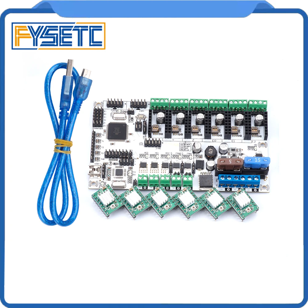 

Rumba + all in one Board Control Card Rumba-board integrated Motherboard 2560 R3 Processor With 6pcs A4988 Stepper Driver