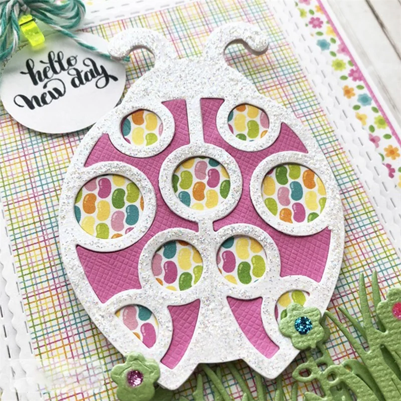 

GJCrafts Beetle Metal Cutting Dies for Ladybug Craft Dies Scrapbooking Card Album Embossing Die Cut New Animal Dies for 2019