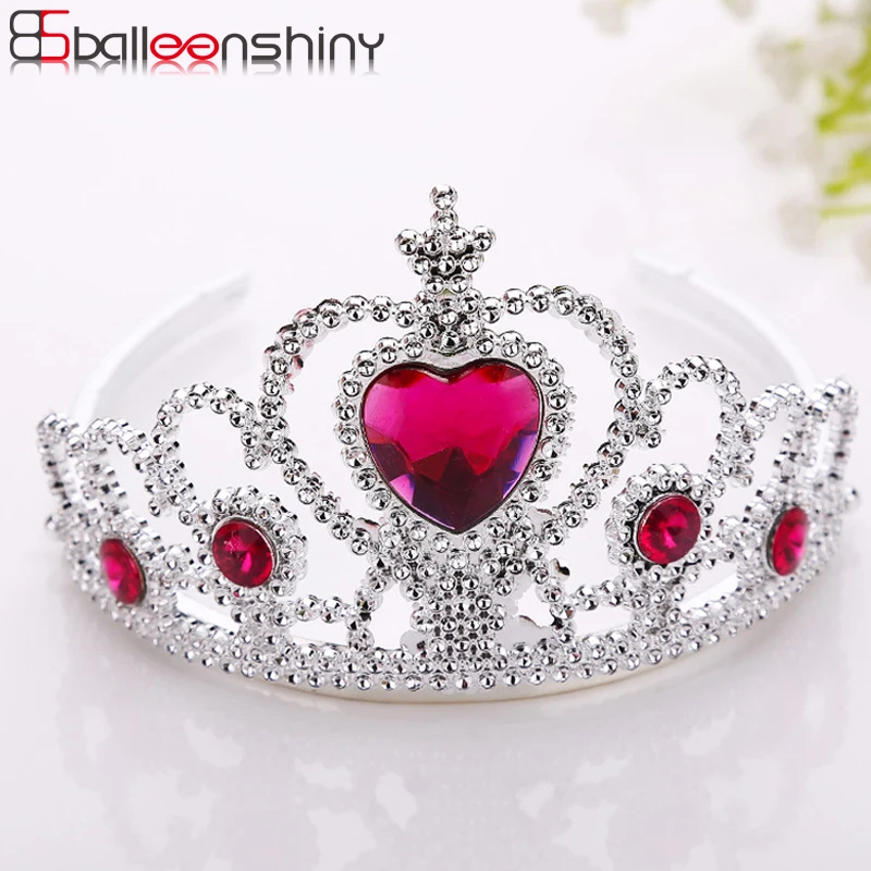 Balleenbrillante-couronne princesse pour filles | Accessoires pour cheveux, en plastique, argent, accessoire Photo pour enfants