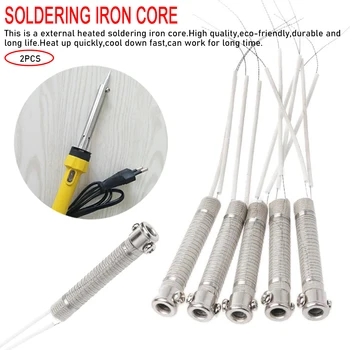 

Soldering Iron Core 2pcs 220V 30W/ 40W/ 60W Heating Element Replacement Welding Tool Metalworking Accessory