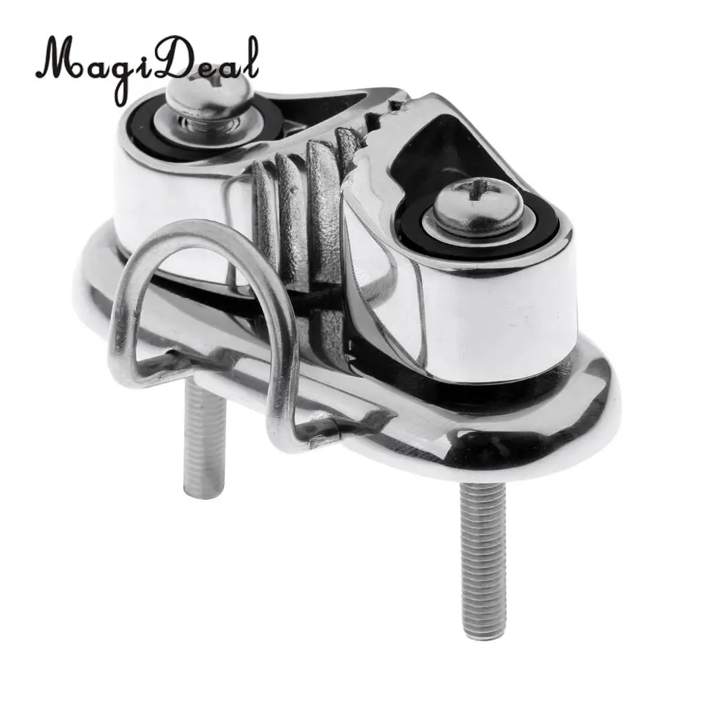 Профессиональная Лодка MagiDeal Cam Cleat с проводом Fairlead 316 нержавеющая сталь для