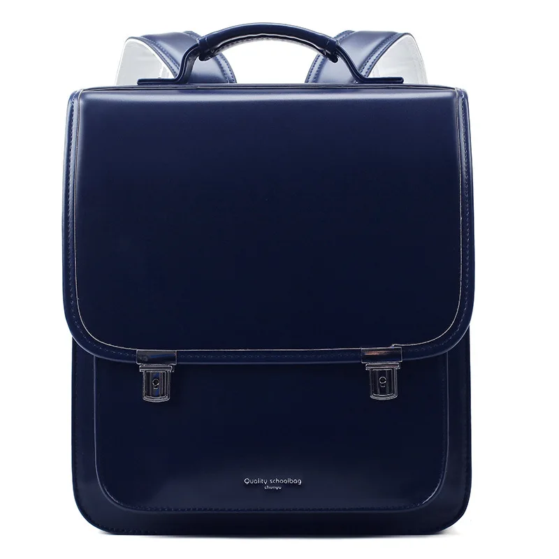 Новые модные школьные сумки для мальчиков и девочек, роскошный брендовый Детский рюкзак в японском стиле, Студенческая сумка для книг, Детская большая школьная сумка для начальной школы - Цвет: Синий