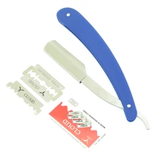 1 шт. мужские бритья парикмахерские бритвы для волос с лезвиями ручной складной бритвенный нож из нержавеющей стали прямой бритвенный держатель HC0014