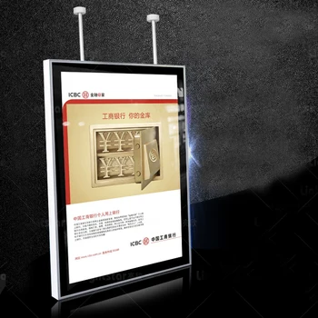 

16x24" Double Side Displays Overhead Hanging Magnetic Aluminum Advertising Led Light Boxes