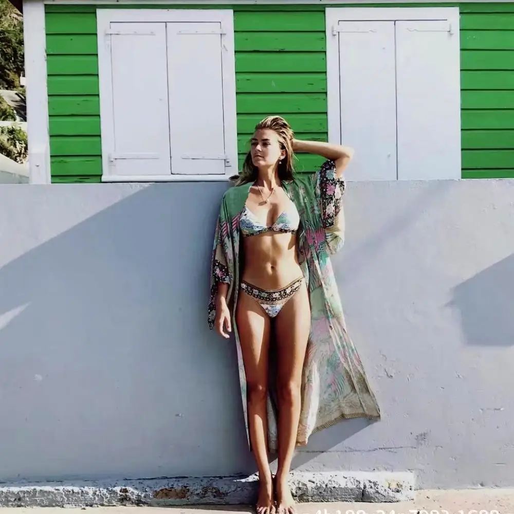 

Tunics for beach Embroidery Beach Dress Women Swim Cover up Plus size Saida de Praia Robe de Plage Kaftan Beach Cover up