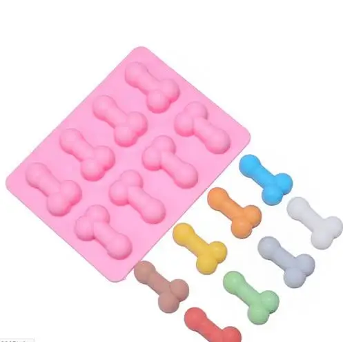 

1PCS Silicone Sexy penis cake mold dick ice cube tray Mold Soap Candle Moulds Sugar Craft Tools Bakeware Chocolate Moulds
