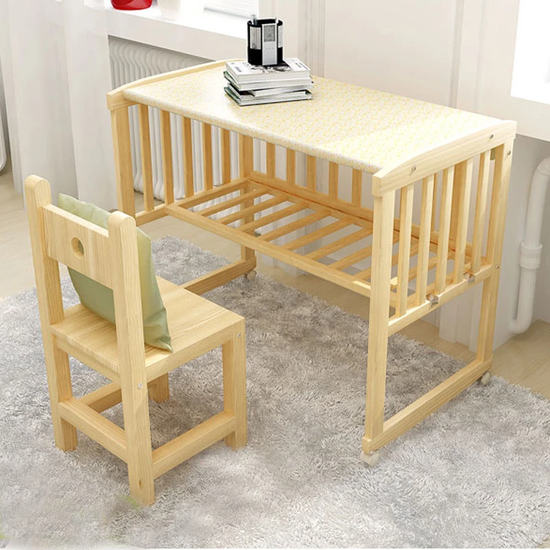 Baby Crib Saplings Glider Lockable Cradle Baby Child Nursery