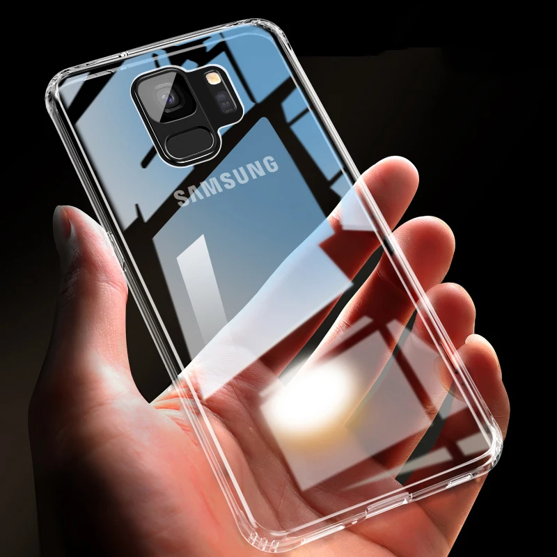 ZNP Luxury Anti-knock Silicone Case For Samsung S8 S9 Plus Transparent Back Cover Case For Samsung S7 Edge Note 8 9 Phone Case