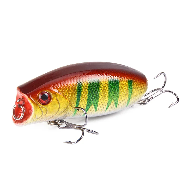 1 шт. 11 г 5,5 см большой Поппер рыболовные приманки 3D глаза приманка Topwater Crankbait Воблеры снасти попперы Leurre - Цвет: G