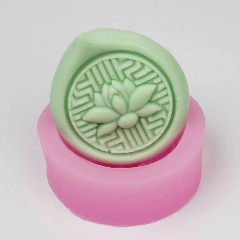 Multifunction Soap Mould 1Pcs Food Grade Silicone Lotus Pattern DIY Making Tools Fondant Cake Mold 1PC | Дом и сад