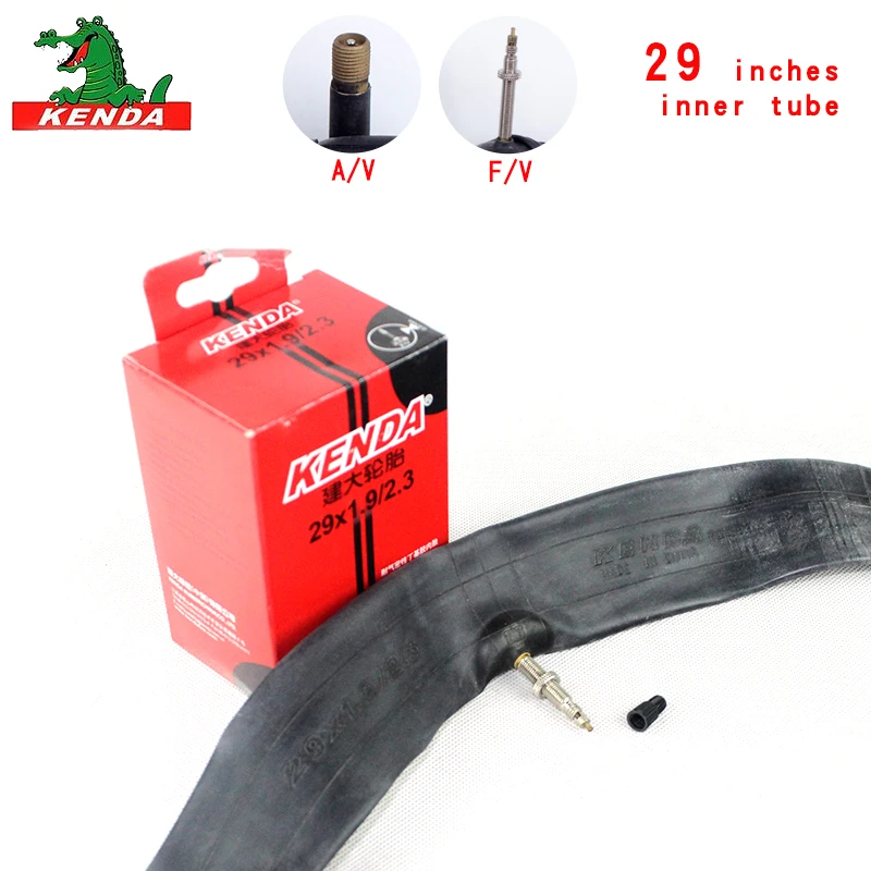 Kenda-Bicycle Inner Tube, American Valve, French Valve, Cycling Accessories, Mountain Bike Tires, Butyl Rubber, 29 ", 29x1.9 2.3