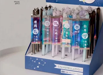 

12 constellation design gel pen cute cartoon stationery prize kawaii office writing student pen needle pen black ink 0.5mm 36pc