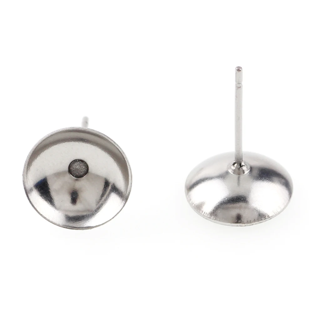 Серьги гвоздики из нержавеющей стали 4/5/6/8/10 мм|stainless steel earring posts|diy jewelryjewelry making |