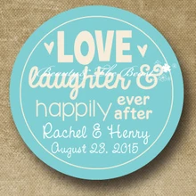 На заказ синяя Свадебная наклейка, этикетки для бутылок, кекс Toppers, свадебные бирки, этикетки для конфет, свадебные этикетки для продуктов для душа Свадебные украшения