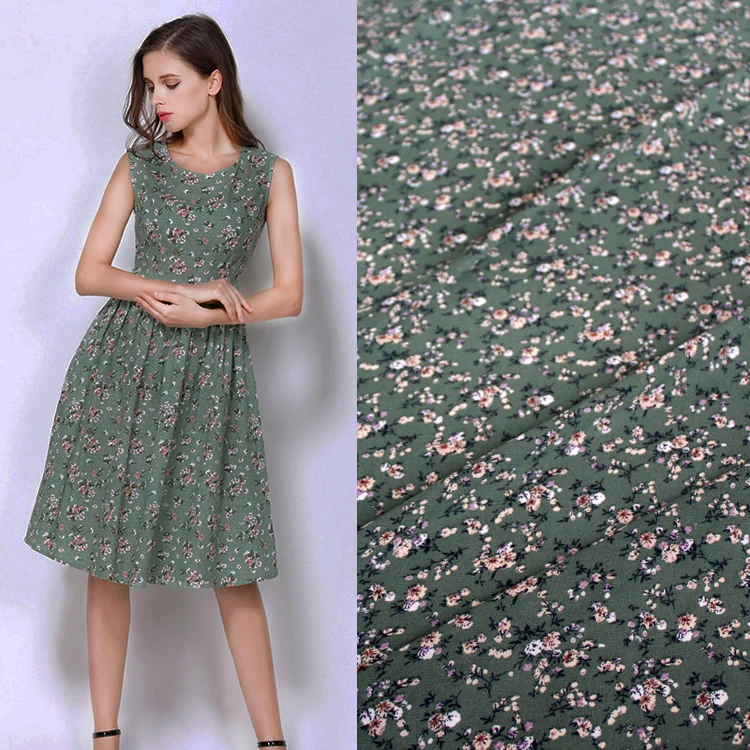 

150 cm printed fabric meter micro-perspective chiffon fabric material drape cheongsam dress fabric wholesale cloth