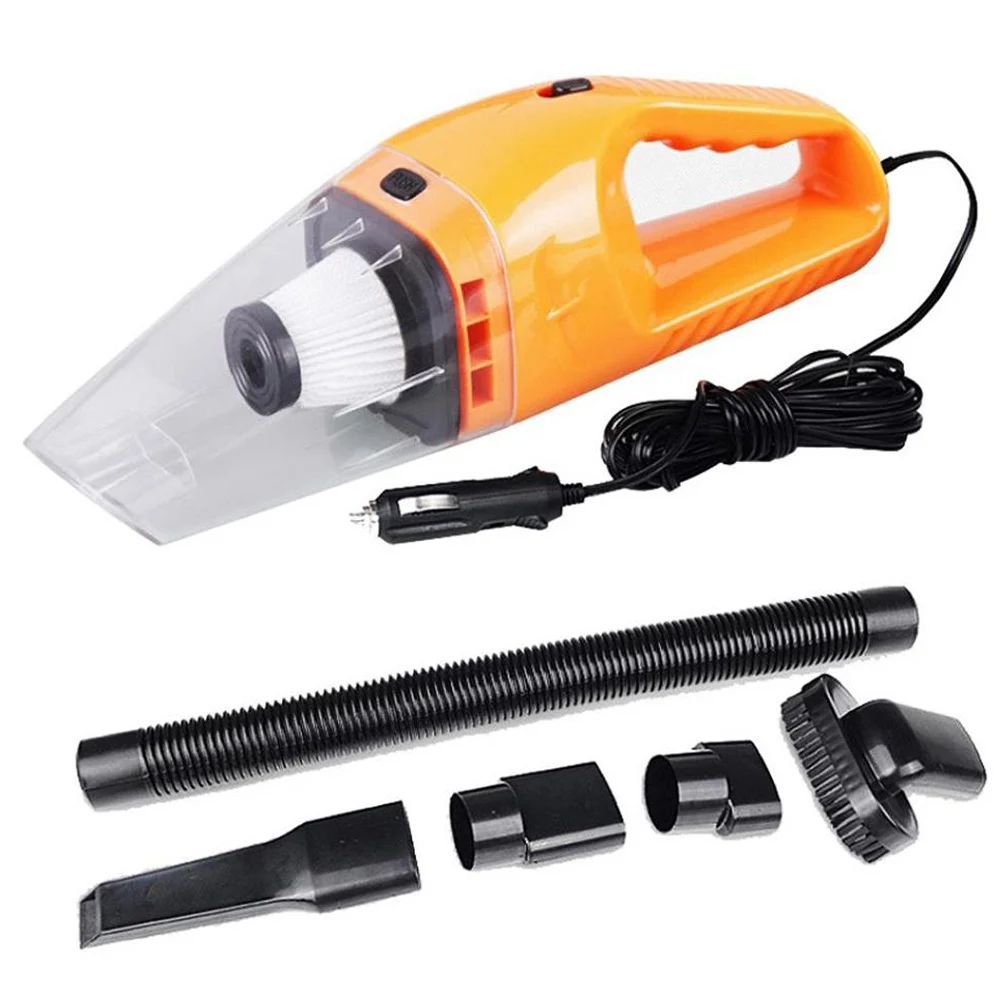 

120W Portable Car Vacuum Cleaner Wet and Dry Dual Use Auto Cigarette Lighter Hepa Filter 12V Blue Black Car Wash Vaccum Cleaner