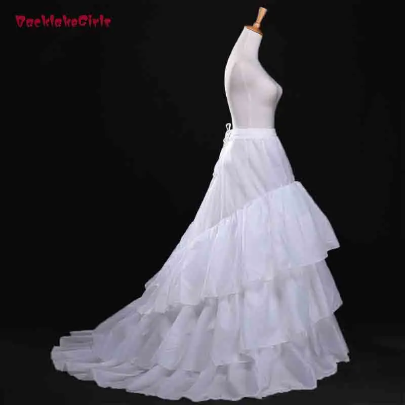 Wedding Petticoat 2018 Ball Gown 4 Hoops 5 Layers Wedding Petticoat Underskirt Crinoline For