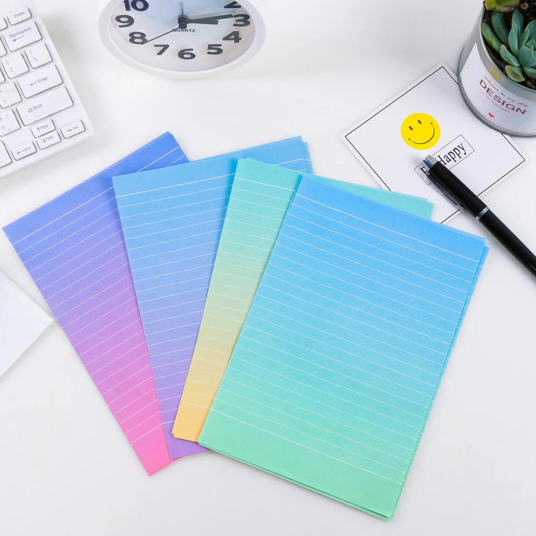 

FangNymph Gradient Envelopes Cute Kawaii Writing Paper Letter Set For Kids Gift School Supplies Student School Supplies
