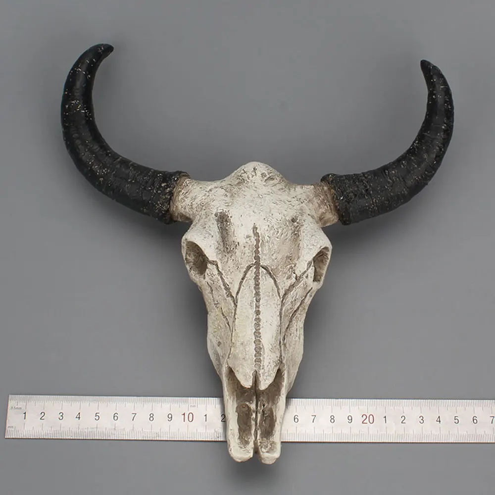 Смола Longhorn корова череп голова настенный Декор 3D животное дикая природа