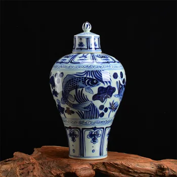 

Chinese porcelain antique yuan dynasty ceramic fish vase