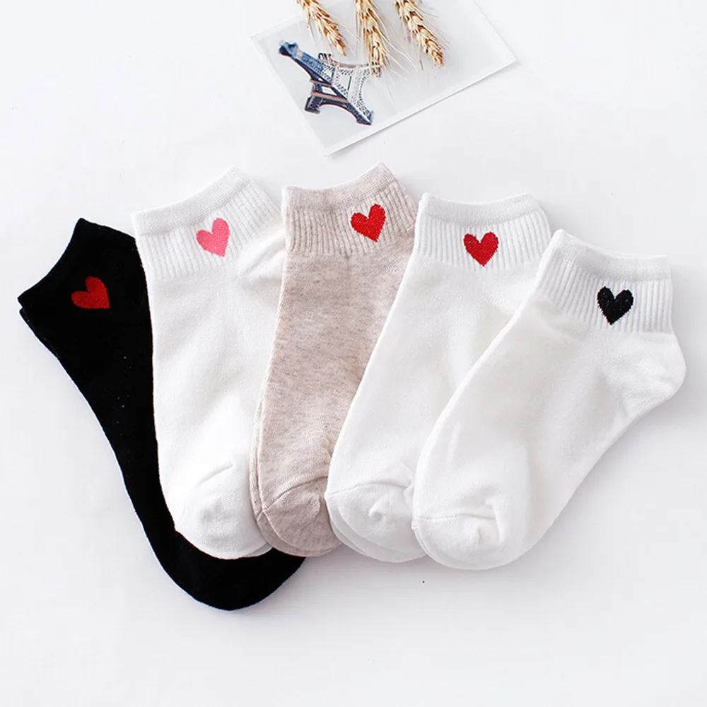 ChamsGend/милые женские носки в форме сердца; модные носки для скейтборда; удобные забавные носки; A0