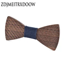 ZDJMEITRXDOOW фирменные подарки для мужчин, узор в горошек, Бабочка, деревянный брачный галстук-бабочка, свадебные галстуки-бабочки для мужчин