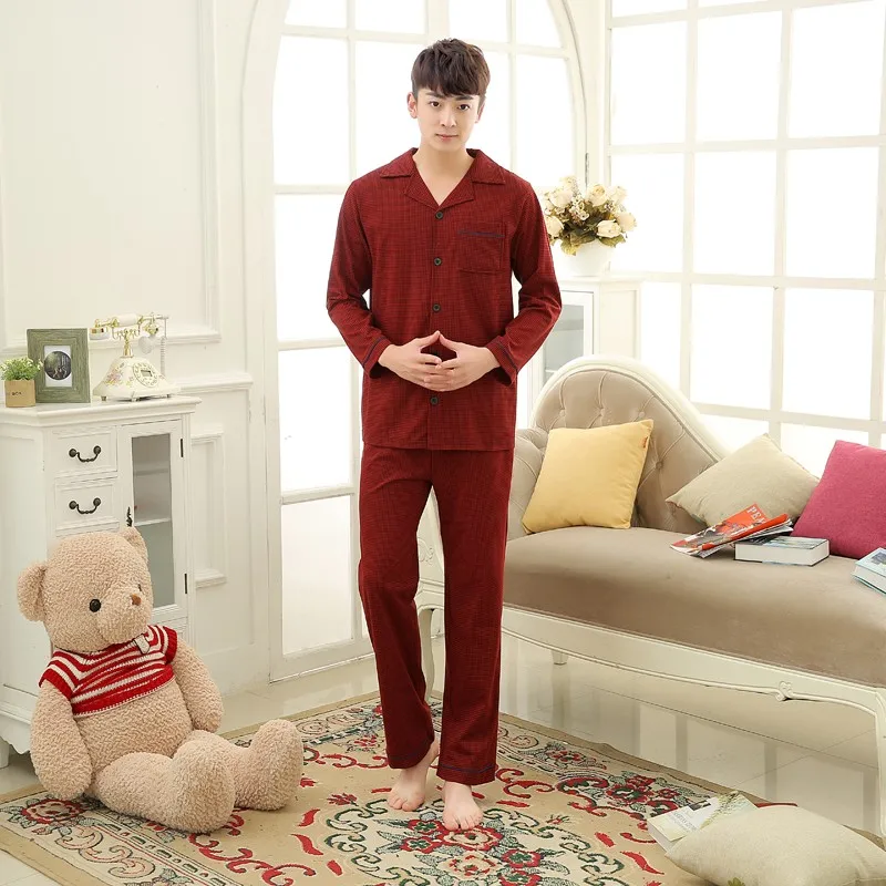 Men\'s Cotton Polyester Pajama Sets RBS-C LYQ1414 25