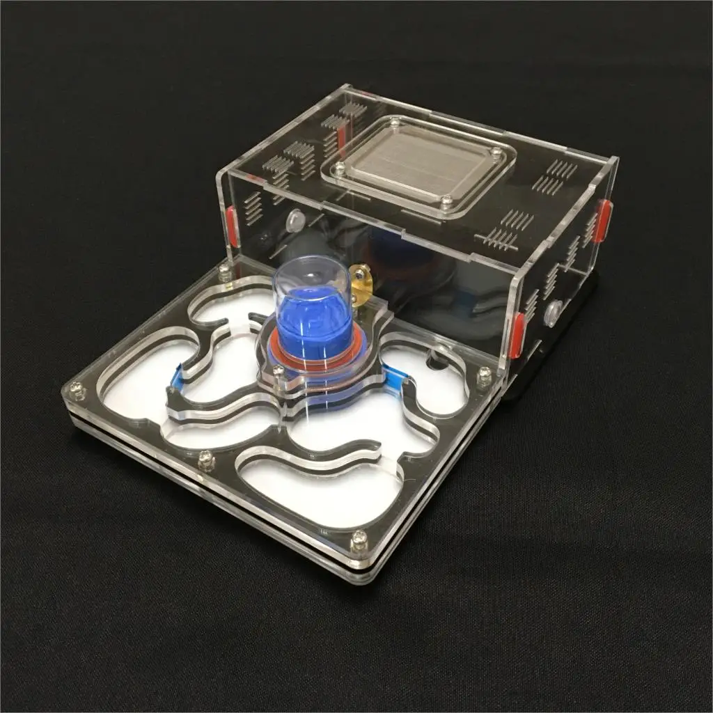 

L size plane design 9color available ant farm acrylic moisture with feeding area, insect ant villa pet advanced mania farm ants