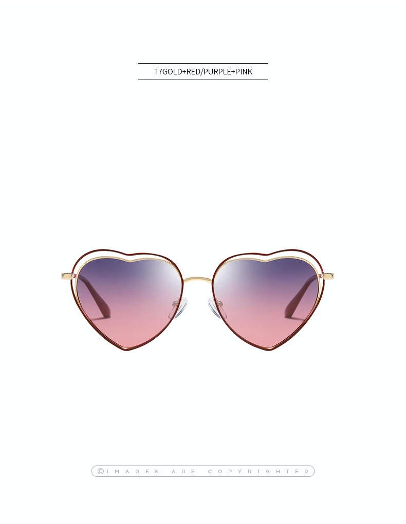 Детские солнцезащитные очки модная в форме сердца Милая UV400 дизайнерская оправа Очки для маленьких девочек солнцезащитные очки для женщин
