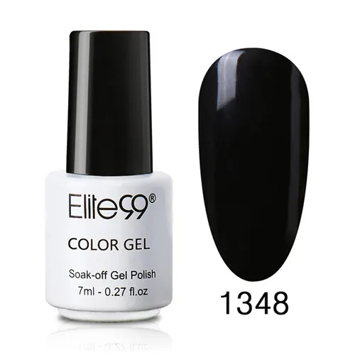 Elite99 7 мл УФ-Гель-лак для ногтей для маникюра геллак Полупостоянный Гибридный лак для ногтей арт от Prime белый черный гель для ногтей - Цвет: 1348
