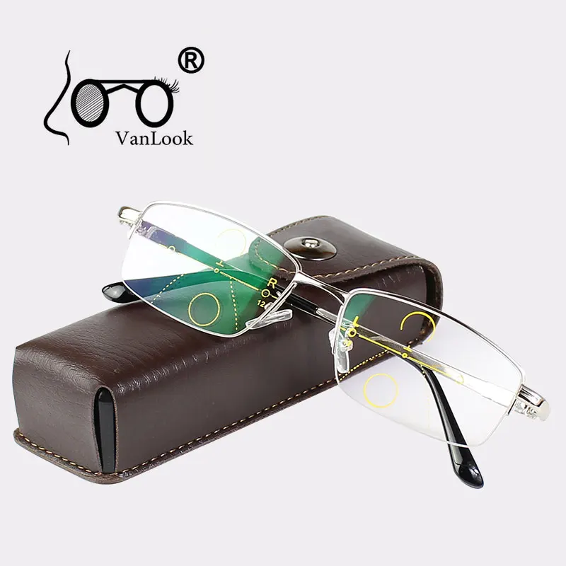 Multifocal Progressive Reading Glasses Men For Computer Sight Clear