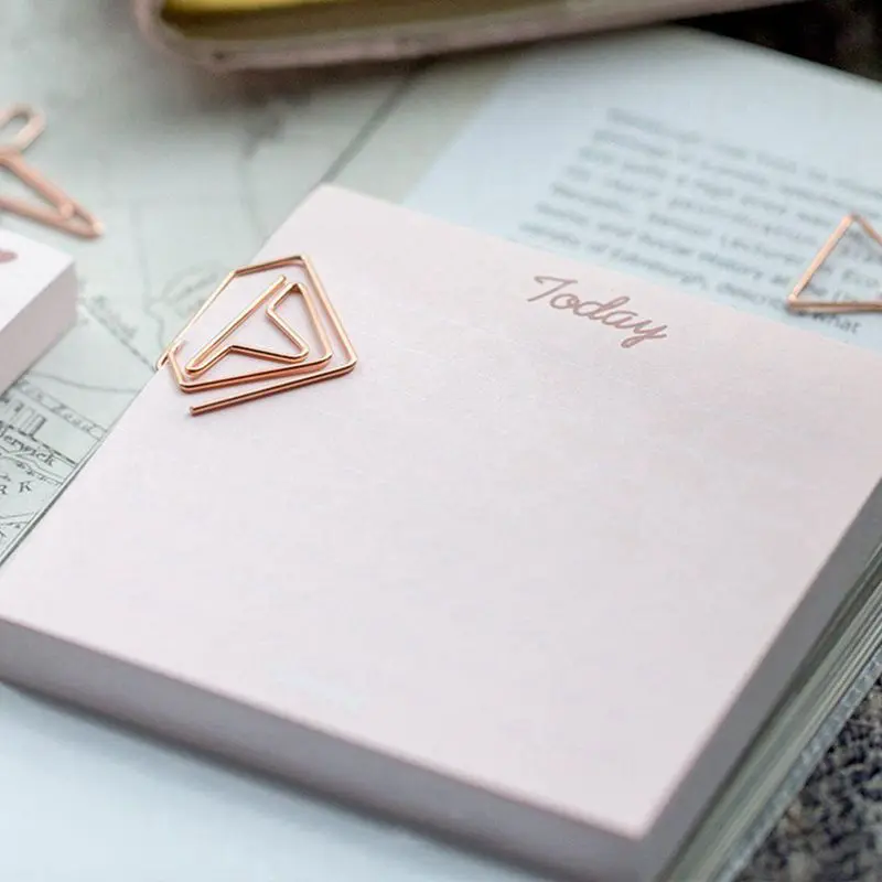 

Rose Gold Memo Pad Set Cute Post Sticky Notes Notepads Set Fashion Creative Gift Office Accessories Stationery Store
