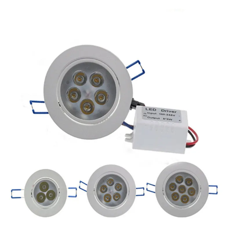 

10X Dimmable LED Ceiling 9W/12W/15W/21W 900-2100 lumens Ceiling Light AC85-240V LED Cabinet Light Spotlight LED Driver