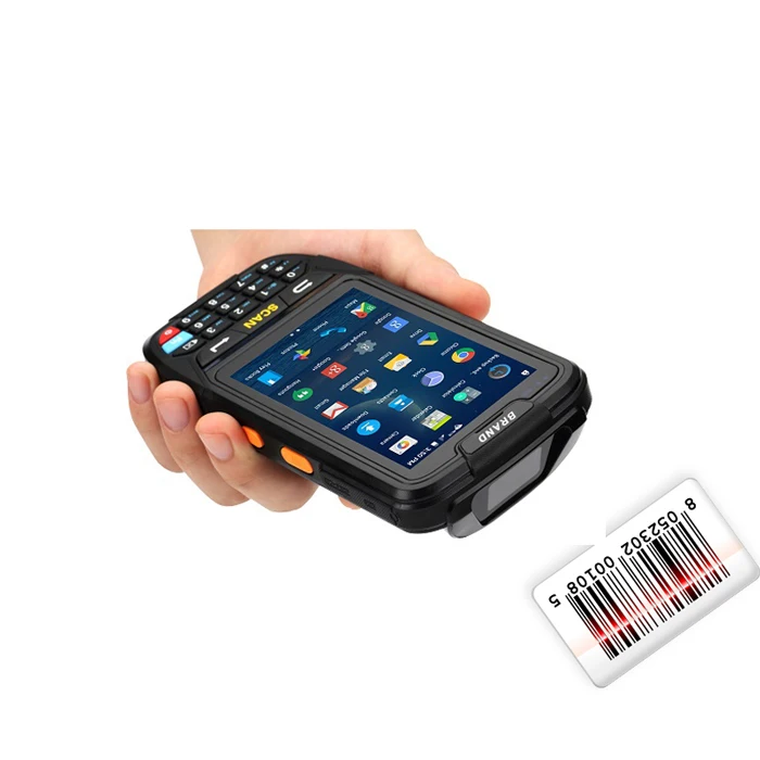 1D 2D laser bar qr code barcode scanner pda Android Rugged Industrial