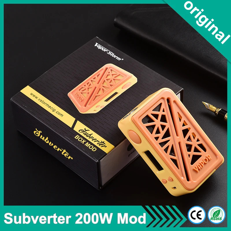 Оригинальный Vapor Storm Subverter 200 Вт коробка мод Vape электронная сигарета TC TCR TFR 0 96