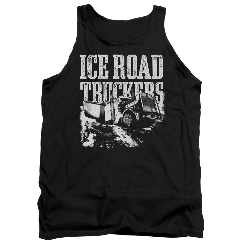 Trevco AE150-TK-2 Ice Road Truckers & Break The Ice-Adult Tank Top T-Shirt Black - Medium