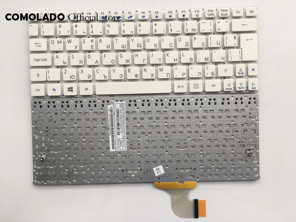 

BG Bulgaria Keyboard For Acer Iconia W510 W510P W511 W511P White without frame Keyboard BG Layout