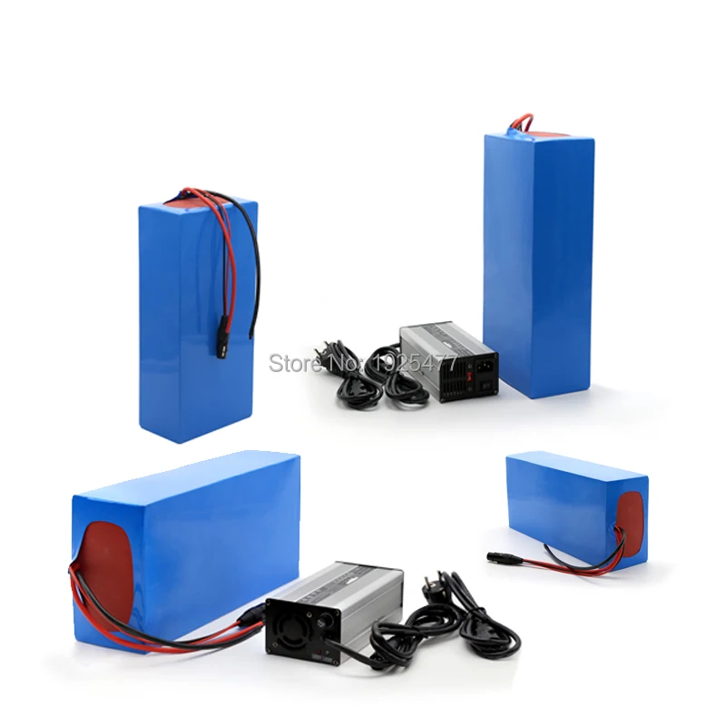 Discount Lithium battery pack 72V 20Ah li-ion 18650 battery with 3A charger and BMS for 5000W motor 2