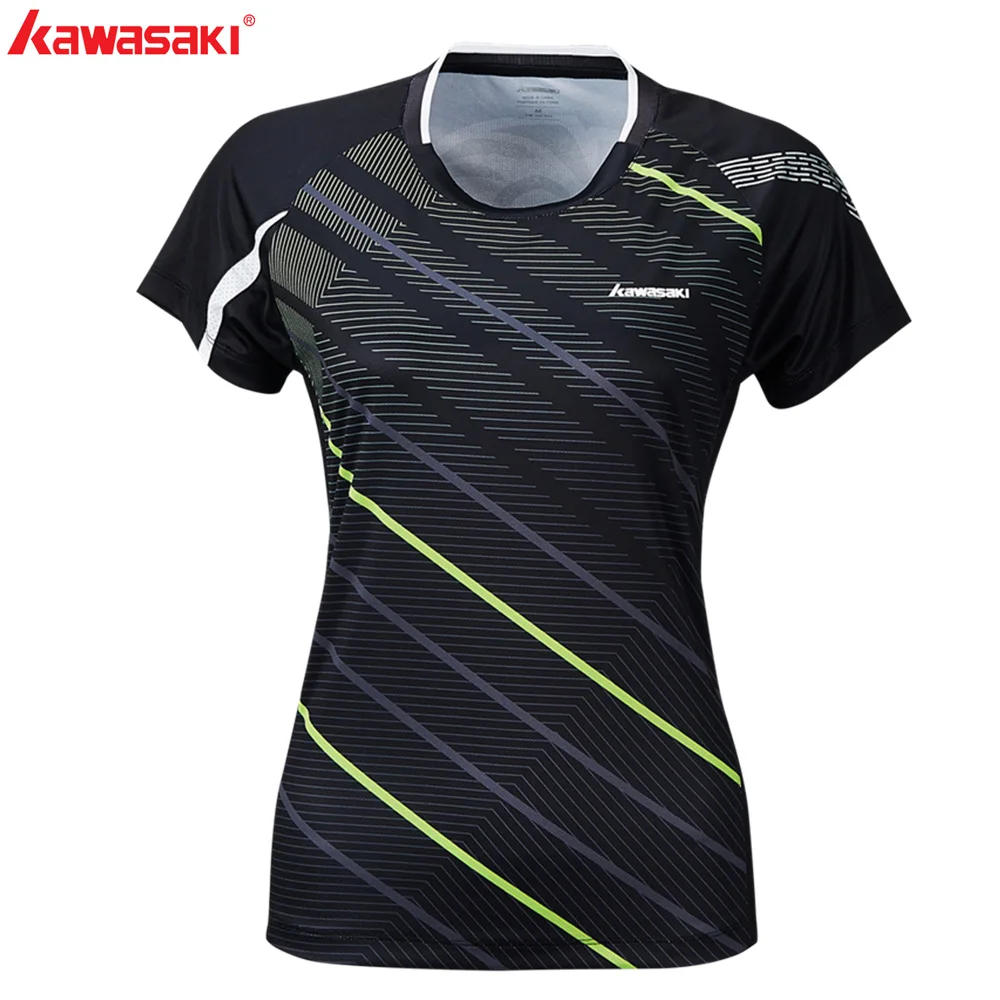 Kawasaki дышащие спортивные рубашки для бега теннисные футболки для бадминтона супер легкие рубашки с короткими рукавами для женщин ST-S2122
