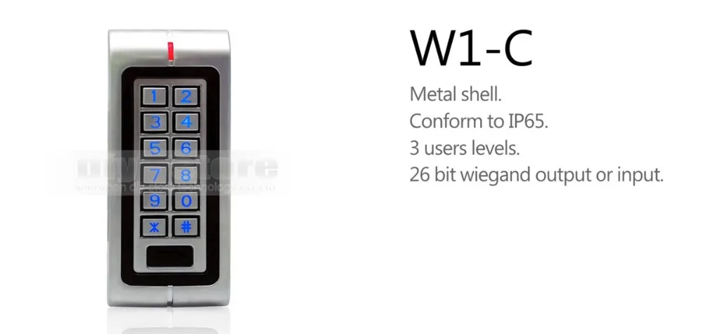 DIYSECUR Водонепроницаемый RFID 125 кГц контроллер доступа считыватель клавиатуры с металлическим корпусом высокой производительности W1