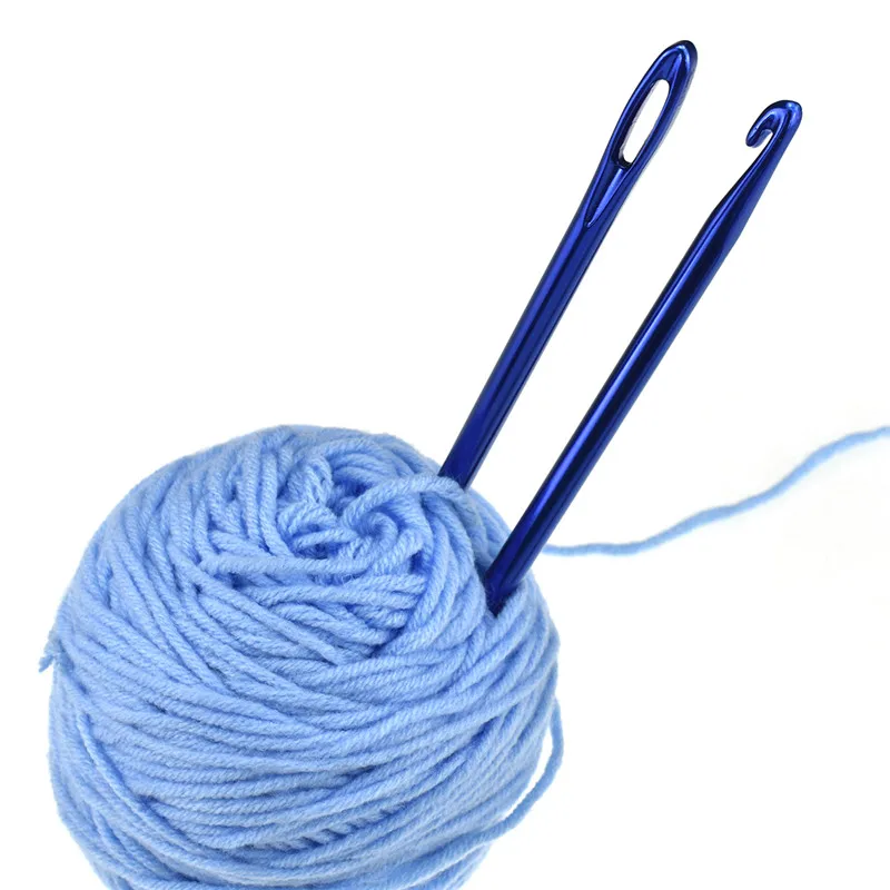 1 Piece 2.75mm 4.0mm 6.0mm Afghan Tunisian Aluminium Crochet Hook DIY Knit Tool With An Eye Knitting Sewing Needles Crochet Hook (2)