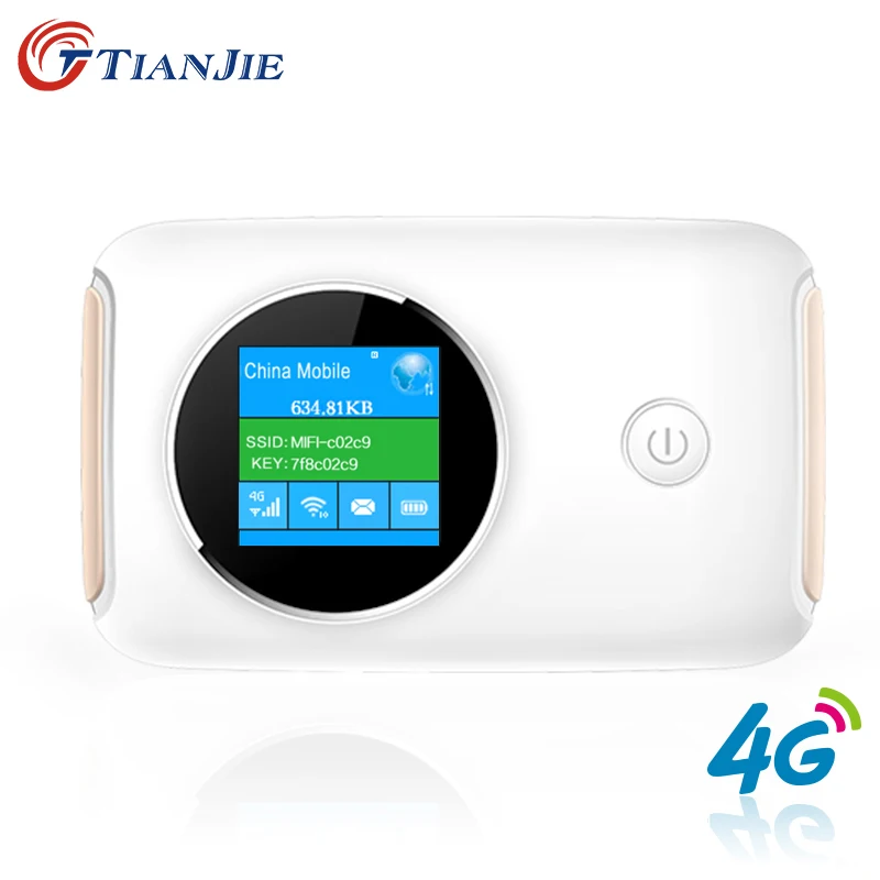 

TIANJIE Wireless Broadband Mifi Unlocked Modem 4G WiFi Router Car Mobile WiFi Hot spot With Sim Card Slot