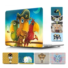 Raffiti животный принт Прочный чехол для ноутбука MacBook Air Pro retina, возрастом 11, 12, 13, 15 дюймов чехол для ноутбука Macbook A1707 A1706 A1708 чехол