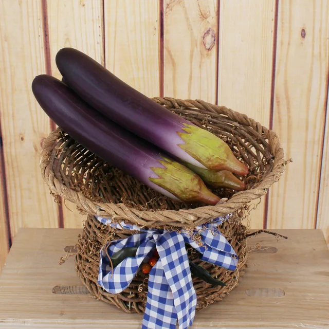 big artificial pu simulation vegetables fake eggplant garden family
