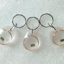 NFC 216 брелоки RFID брелоки 13,56 МГц HF Брелоки прозрачные ключи 100 шт/партия