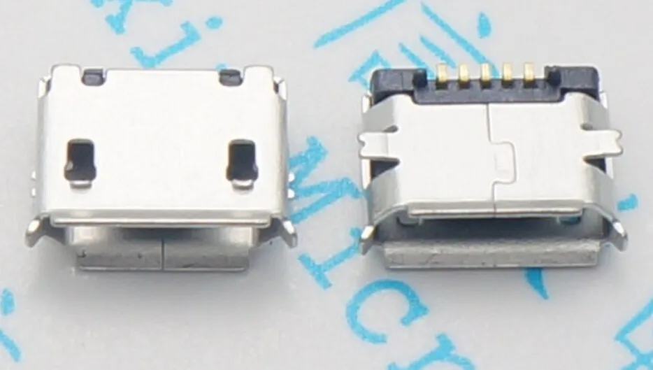 100 шт микро USB гнездо 5pin SMD Короткая игла медная оболочка порт для передачи данных порт для зарядки MK5P мини usb разъем