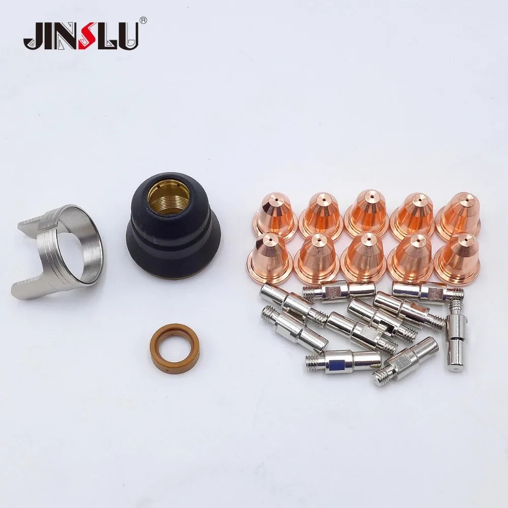 S45 CUT55 PT-40 PT40 PT-60 PT60 PTM-60 Plasma Cutter Consumables Kit Torch Trafimet 0.6 0.8 0.9mm 20A 30A 40A