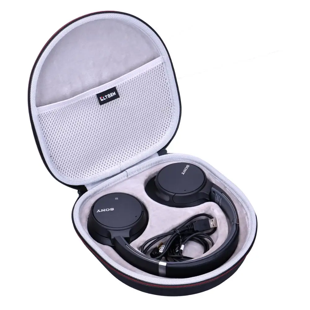 LTGEM EVA Black Carrying Hard Case for Sony Noise Cancelling Headphones WH CH700N