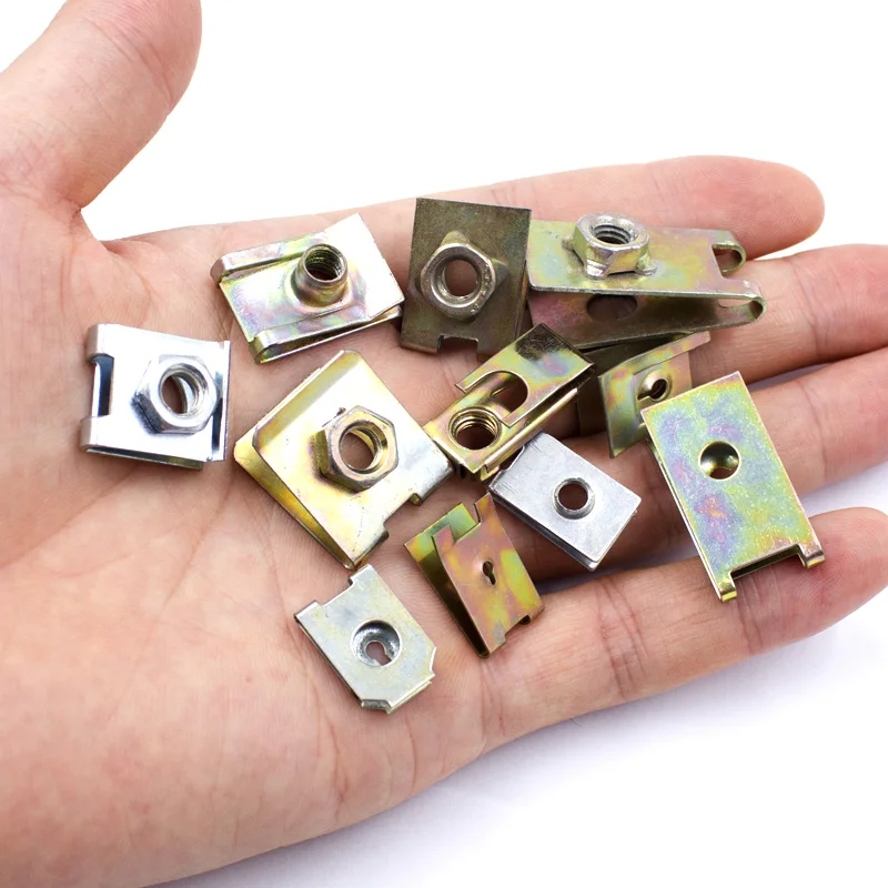  KE LI MI Universal Mixed Auto Car Self-tapping Screw Metal U-Type Base Iron Fender Bumper Leaf boar