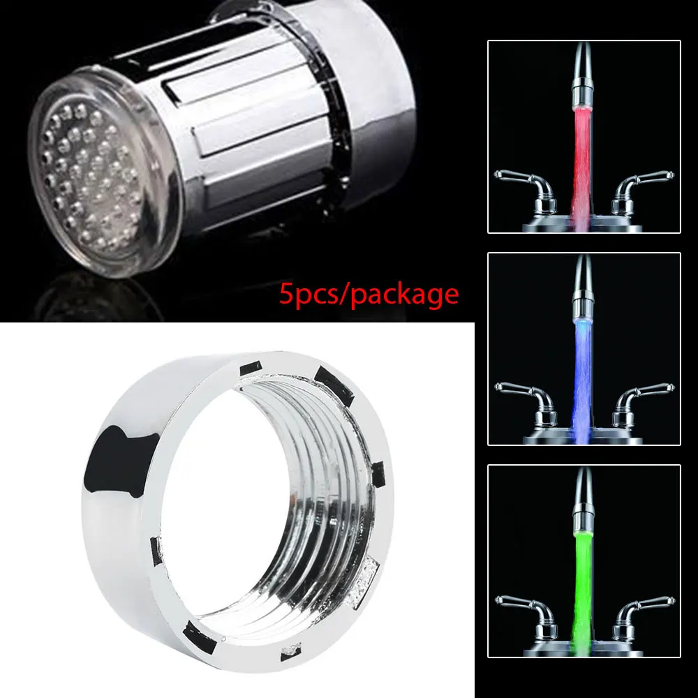 

ABS Practical Faucet Adapter for Water Tap Kitchen Sink for Bathroom LED Water Faucet Faucet Diverter Valve Adapter